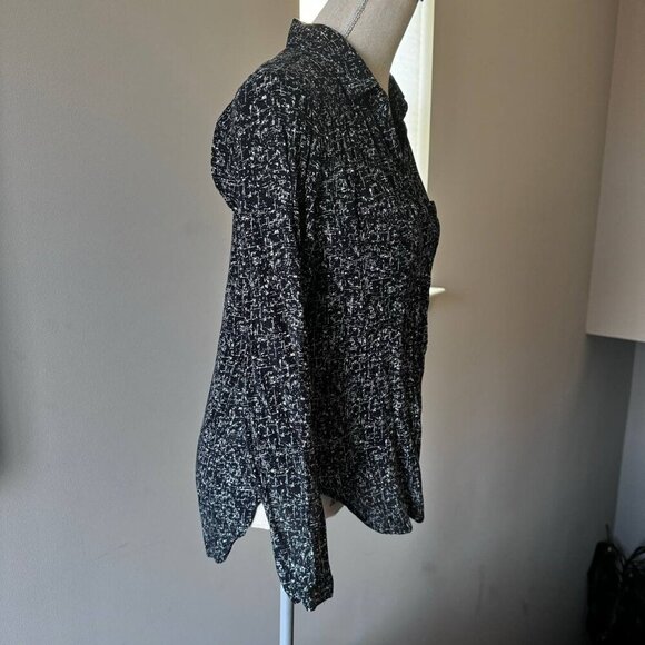 Cloth & Stone High-low Oversized Button-down Shirt - Size XS - Picture 4 of 8